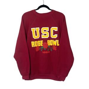 Vintage USC Trojans 1988 Rose Bowl Sweatshirt Made in USA Stitched Logo Size XL